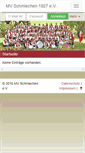 Mobile Screenshot of musikverein-schmiechen.de